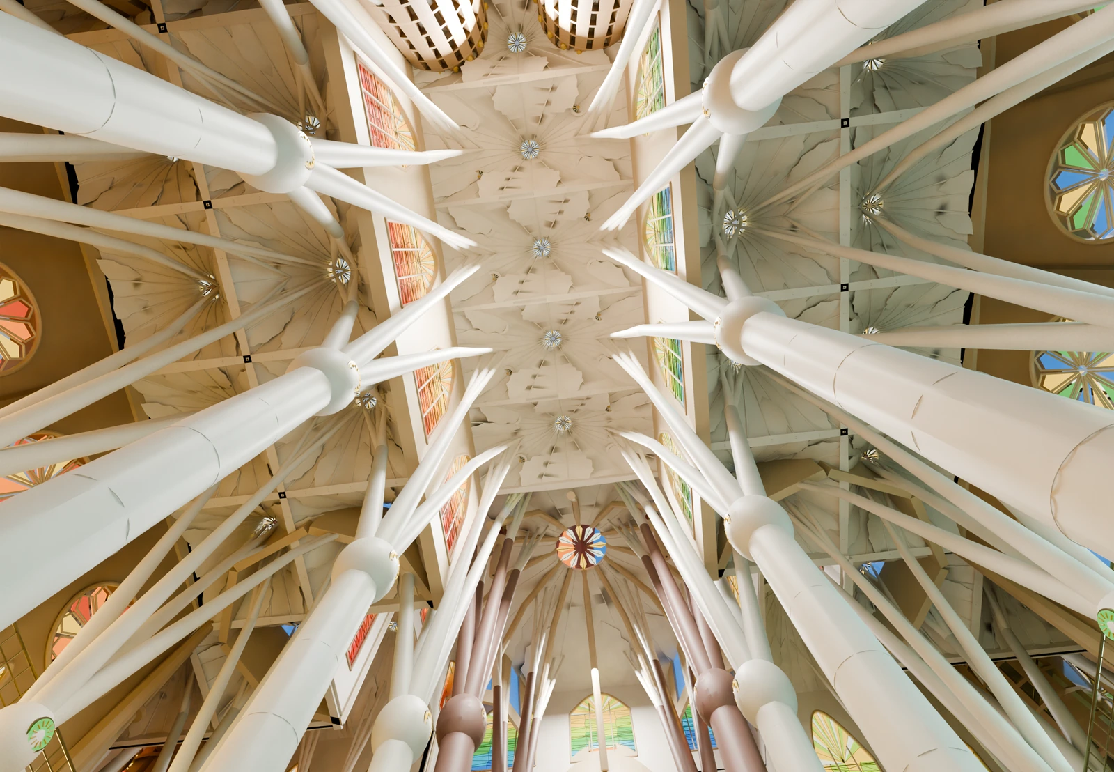 Sagrada Família: Klenby a světlíky